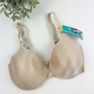 Vanity Fair Nearly Invisible Bra Women's Size 36DD Underwire Beige Style 75201